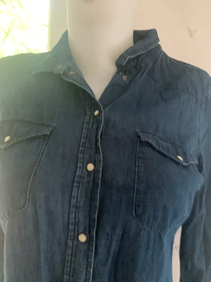 Chemise en jean Esmara Cherokee taille 38 - photo numéro 3