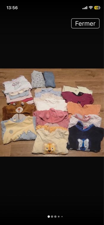 Lot de 20 vêtements bébé 18 mois 