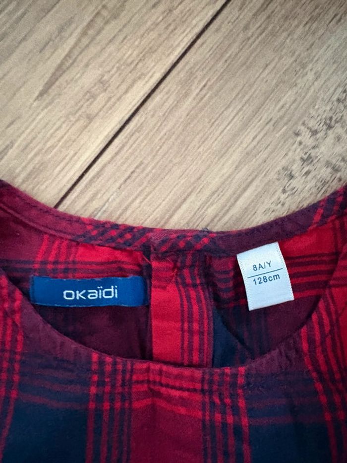 Blouse à carreaux 8 ans - photo numéro 2