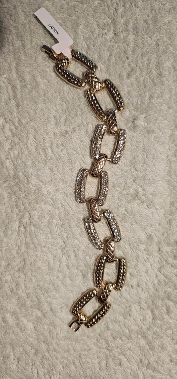 Bracelet fantaisie en laiton neuf