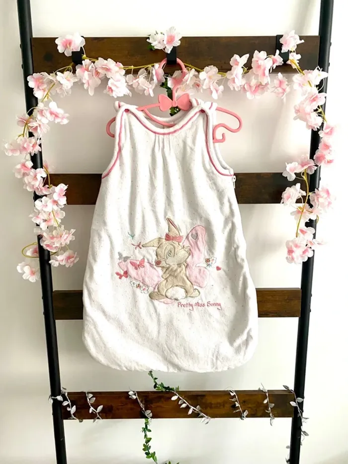 Gigoteuse velours Pan Pan fille Disney taille 0-6 mois TBE - photo numéro 2
