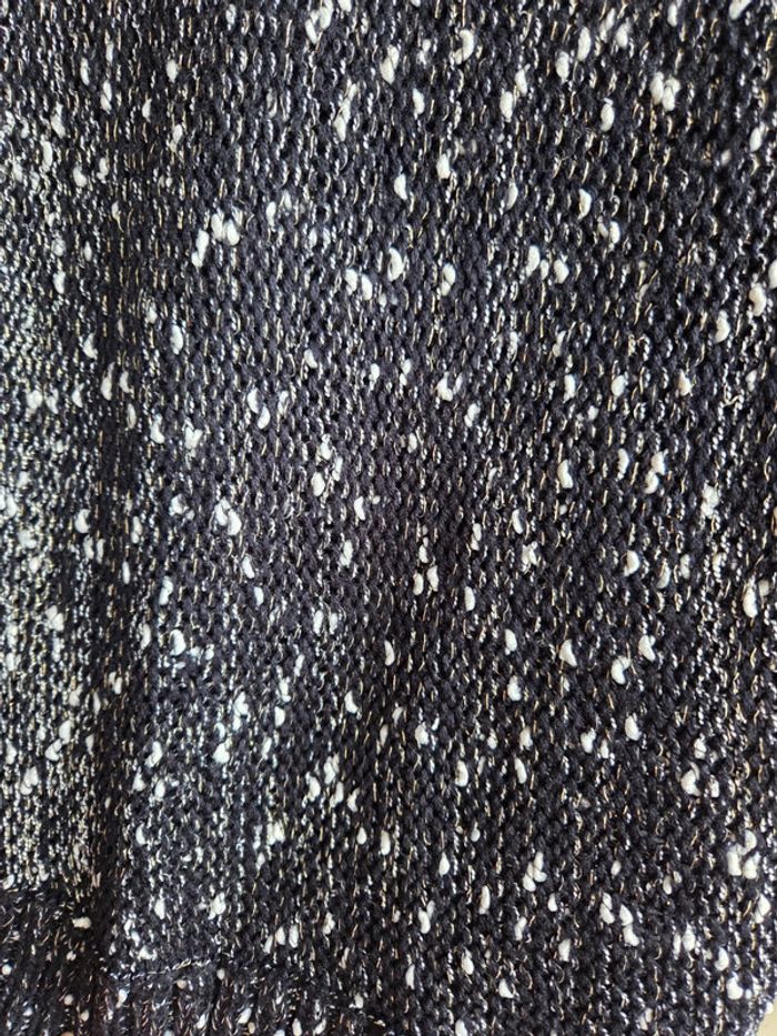 Pull noir chiné pense à toi - taille M - photo numéro 3