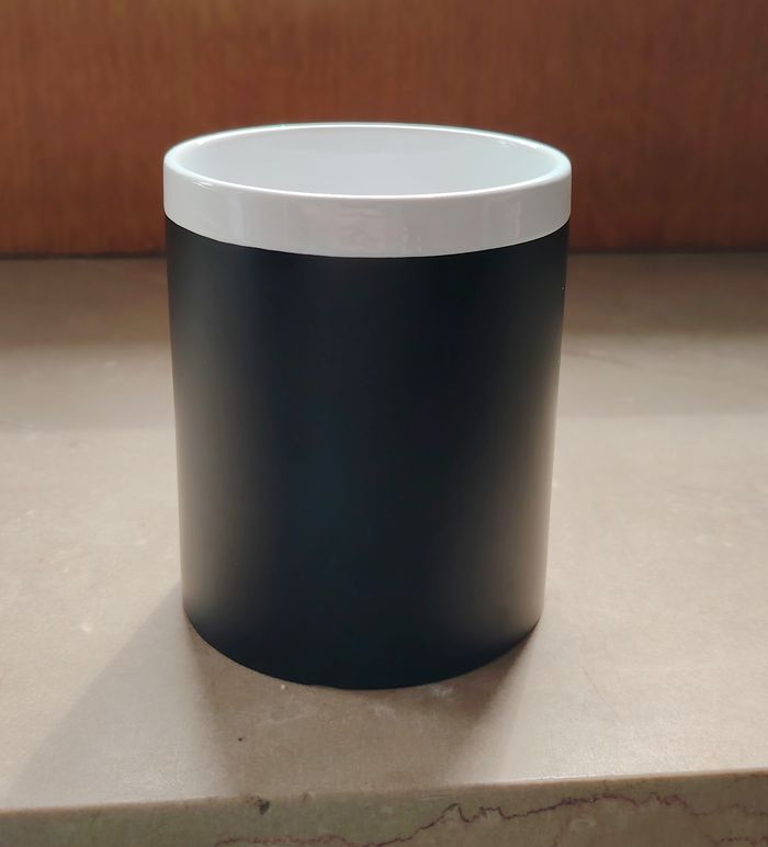 Tasse originale effet ardoise (Vous pouvez écrire dessus avec un feutre blanc ou une craie) - photo numéro 2