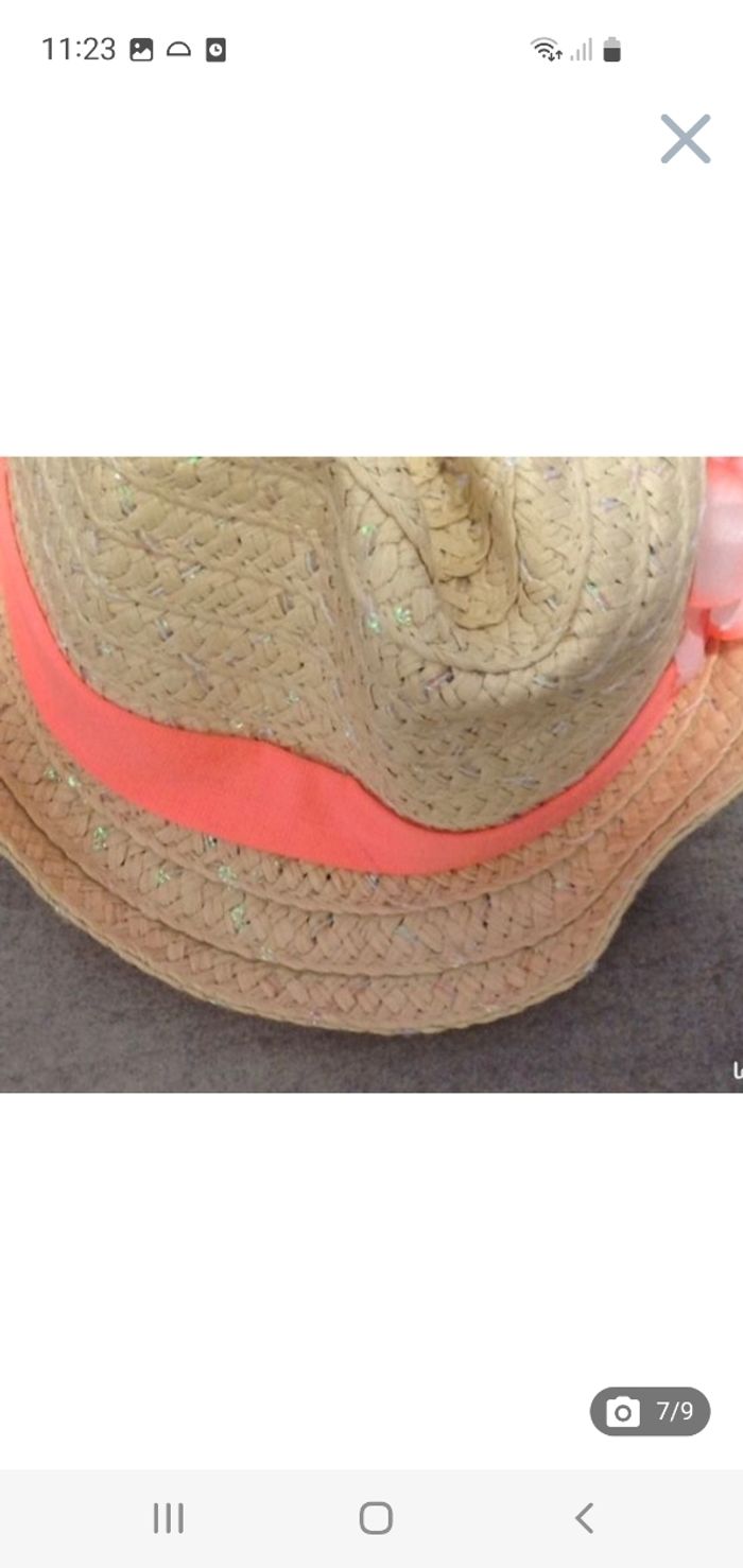 Chapeau de paille fille 10-12 ans - photo numéro 7