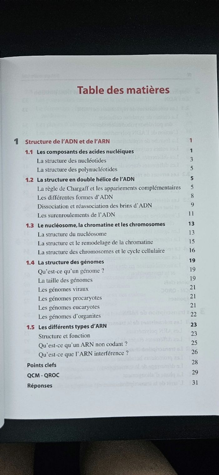 Manuel Biologie moléculaire - Cours + QCM + QROC - Licence/Prépa/Master - photo numéro 3