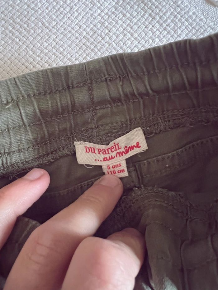 Pantalon cargo à poche kaki du pareil au même dpam 5 ans 110 - photo numéro 6