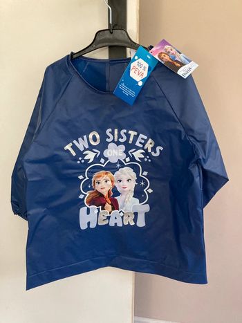 Blouse de peinture reine des neiges 4-5ans