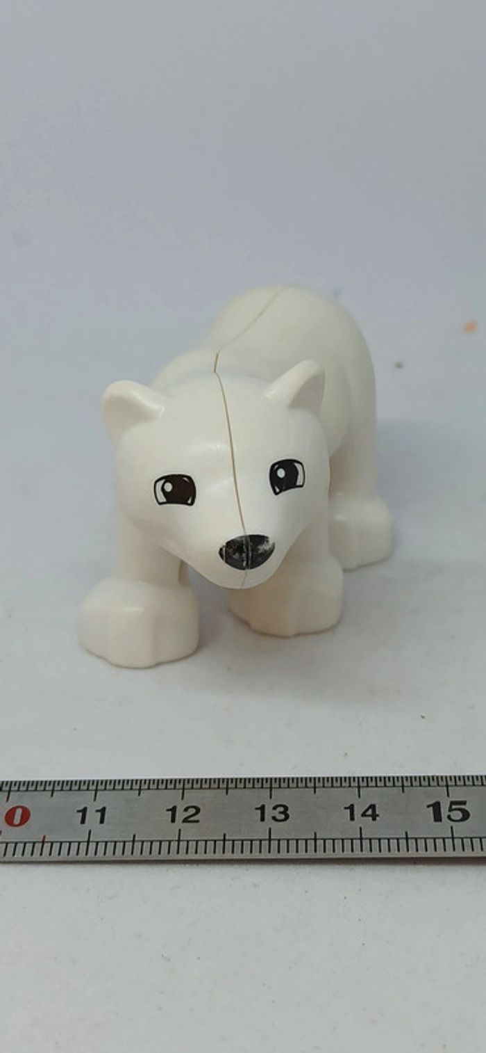 Bébé ours polaire blanc lego duplo - photo numéro 4