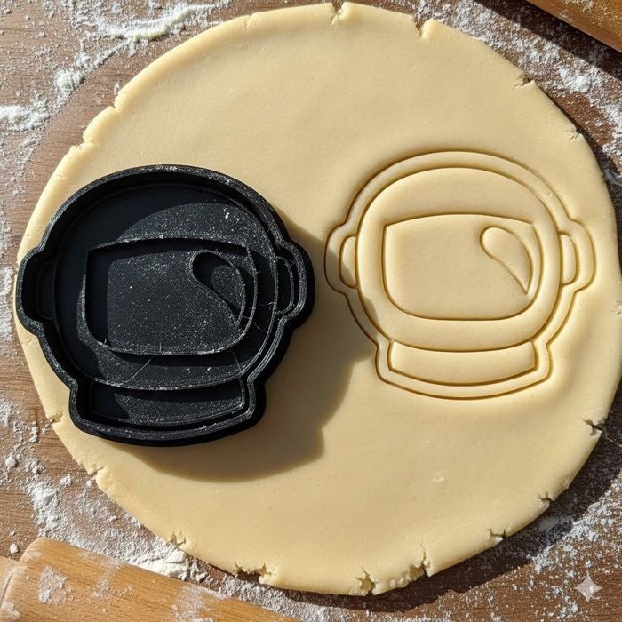 Emporte-pièce astronaute 8 cm pour biscuits et pâtisseries créatives