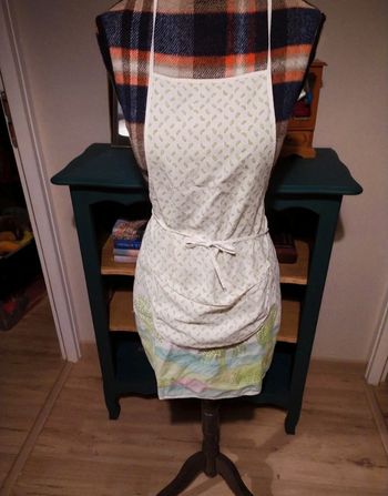 Tablier vintage décor paysage