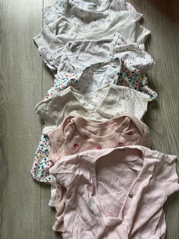 Lot de 6 bodys manche courtes 