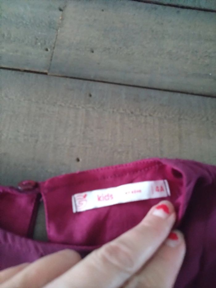 Robe fille 4 ans bordeaux sequins kids by Gémo - photo numéro 2