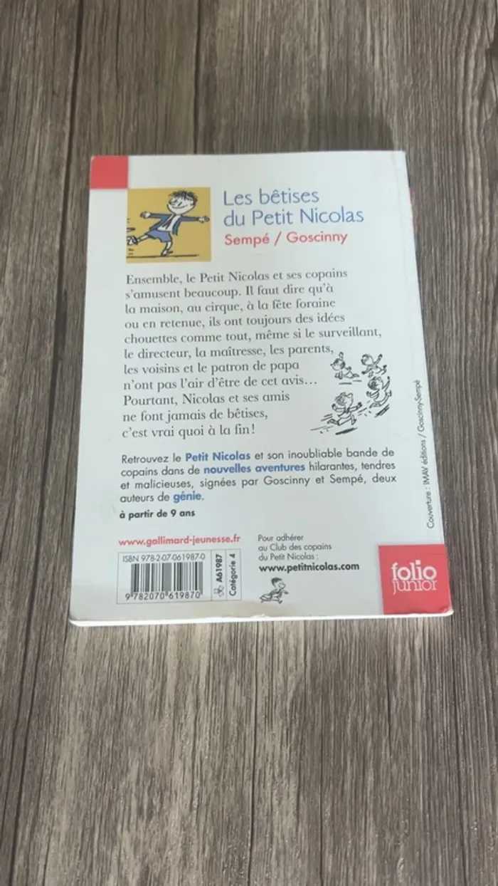 Les bêtises du petit Nicolas - photo numéro 3