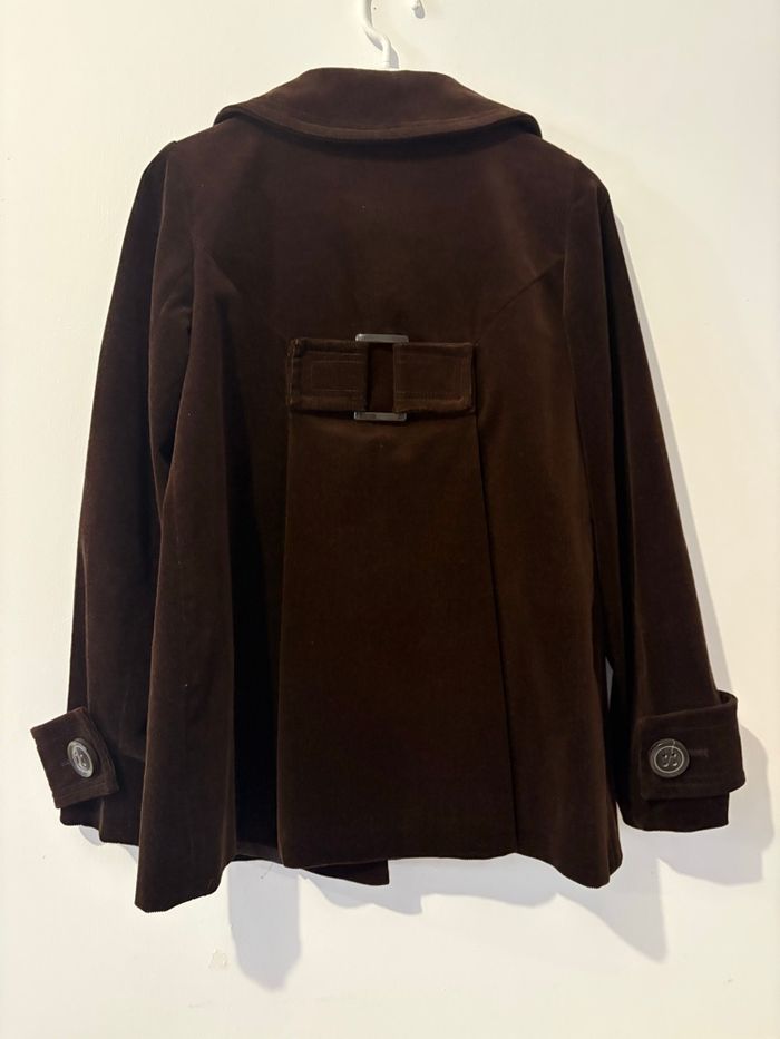 Manteau Zara en velours côtelés marron chocolat. Taille M - photo numéro 5