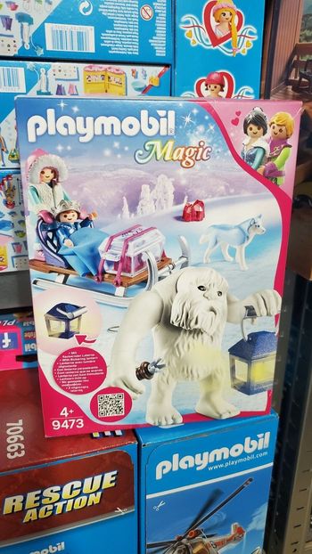 PLAYMOBIL 9473 Jouet à neige avec traîneau pour enfant.
