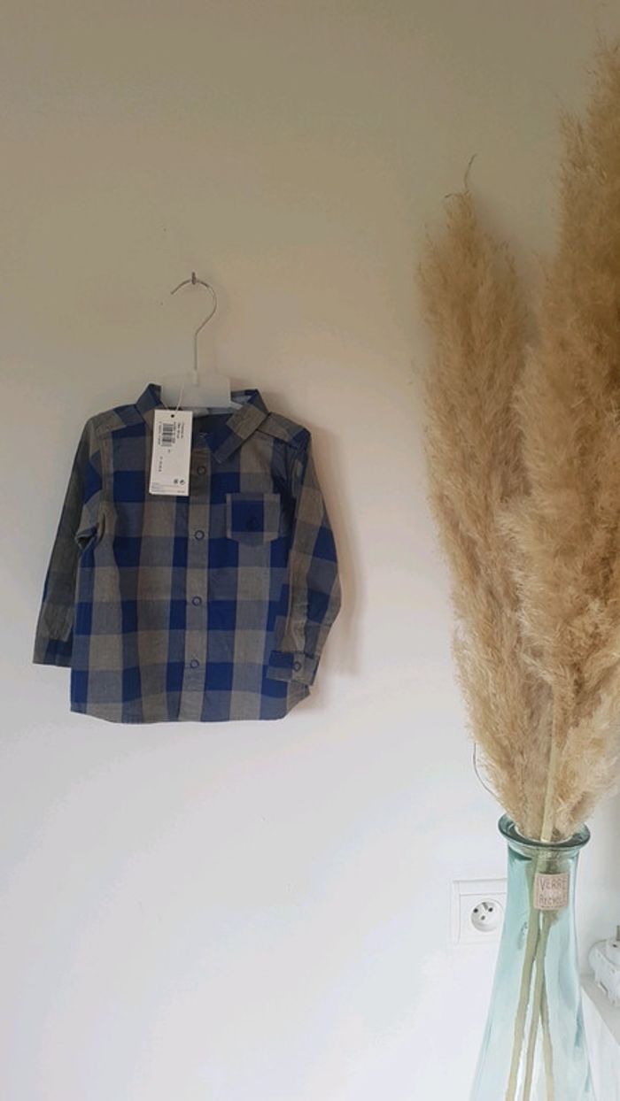 Chemise à carreaux Petit Bateau neuve