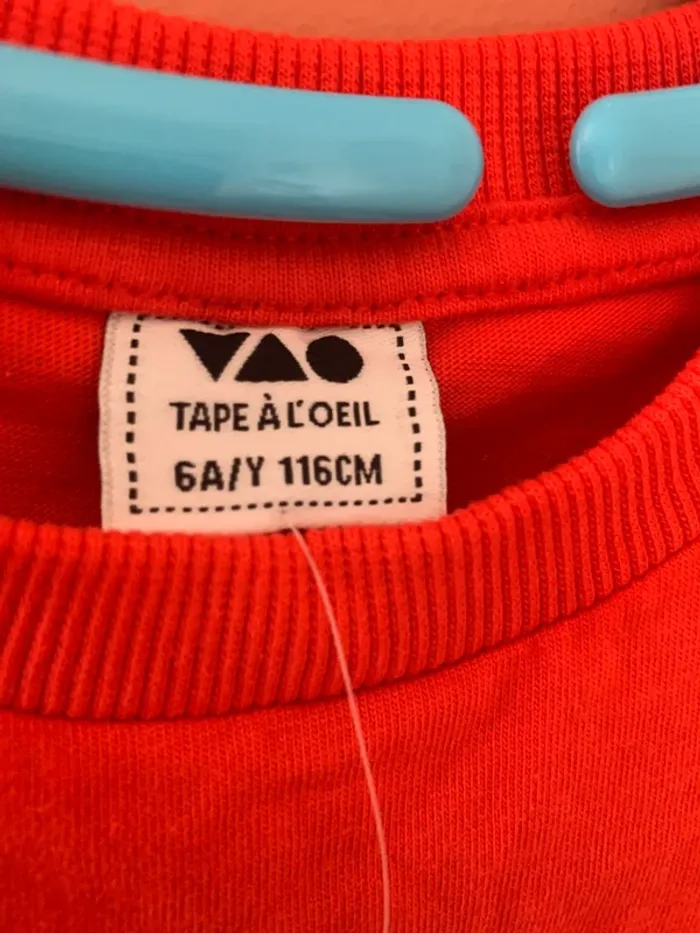 T-shirt manches longues garçon – TAO - 6 ans – Neuf - photo numéro 3