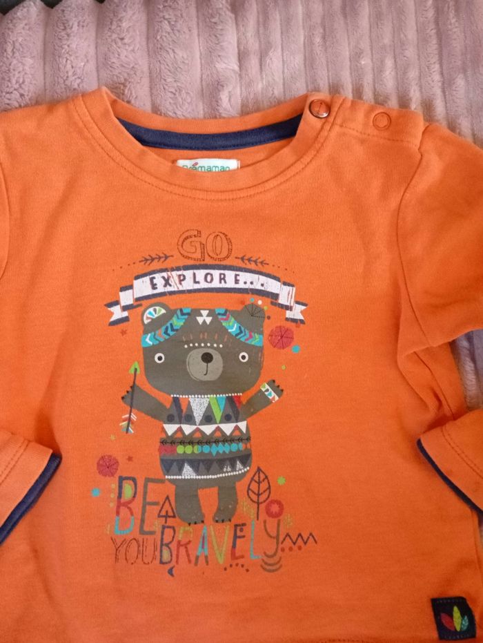 Lot 5 tee shirt manches longues 18 mois - photo numéro 2