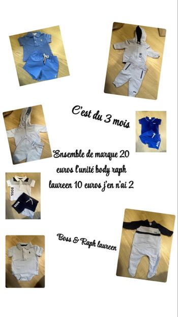 Ensemble de marque Hugo boss , raph laureen