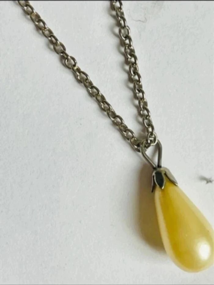 Sublime collier goutte nacré - photo numéro 3