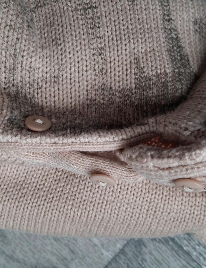 Pull à col montant en maille douillette avec motif "Wild and Natural" - photo numéro 4