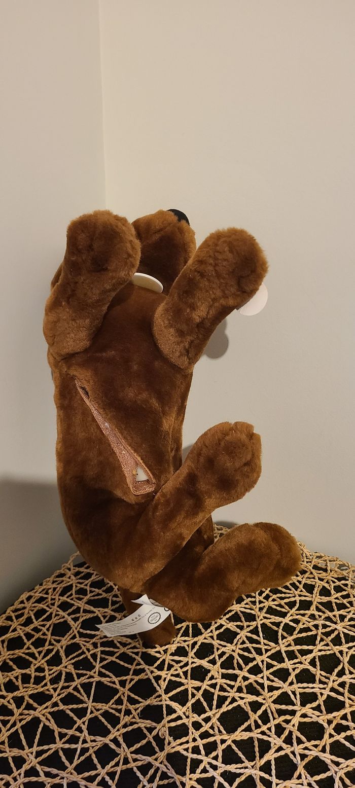 Peluche interactive NINTENDOGS Puppy Dog de 33 cm, adorable chien couché qui remue la queue - photo numéro 3