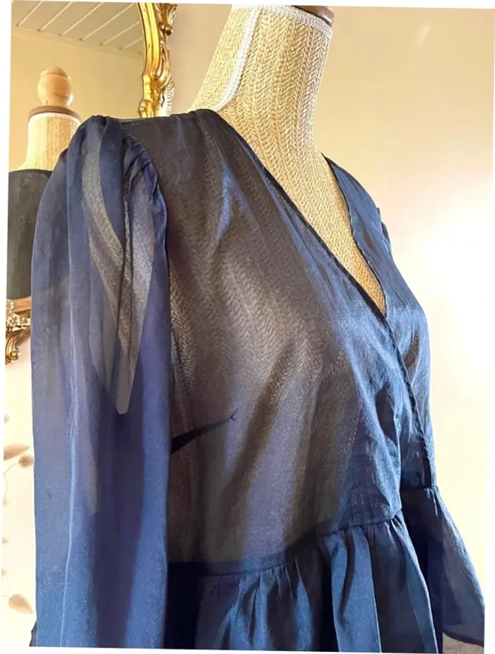 Robe noir transparente à Manches Longues - Monki - neuf - photo numéro 2