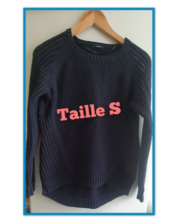 Pull femme bleu marine - marque KIABI - taille S