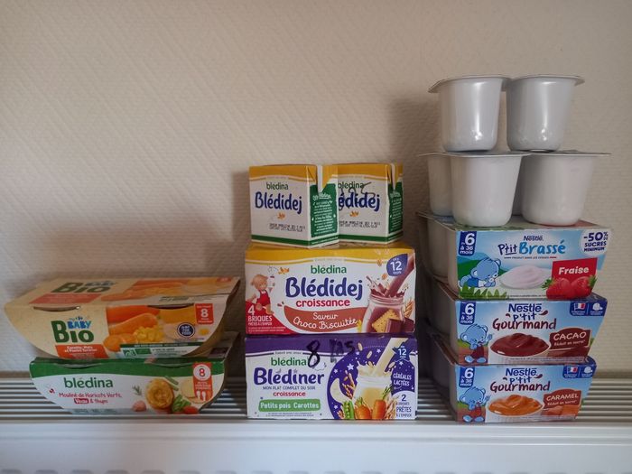 P'tit brassé Nestlé, blédidej, blédiner, baby bio