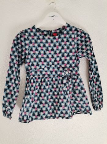 Blouse 10 ans à motif bleue
