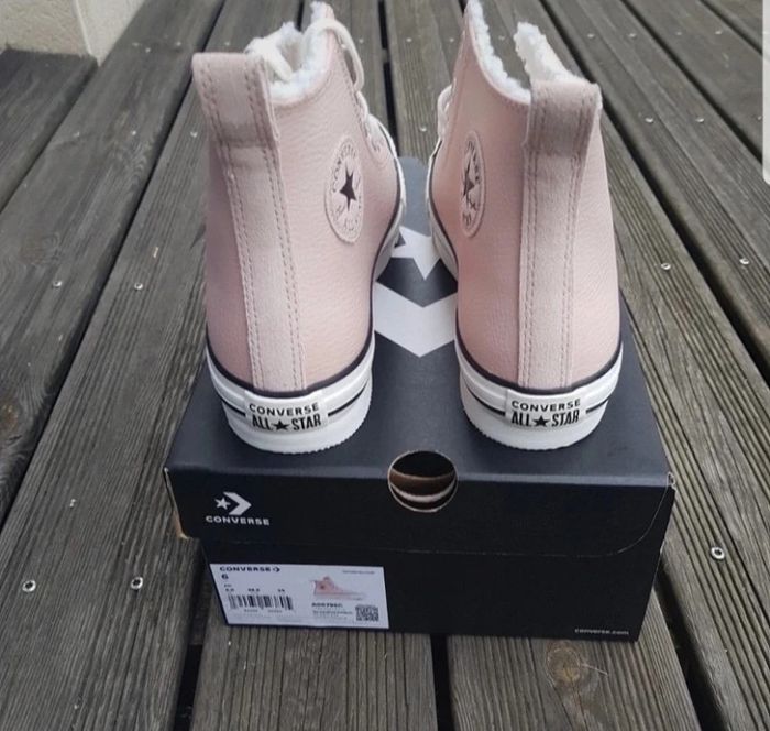 Converse haute rose poudré - photo numéro 3