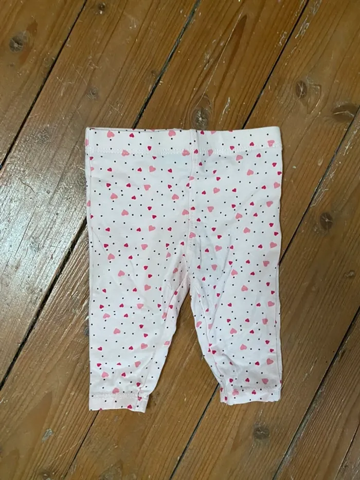Leggings cœurs roses mots d’enfants