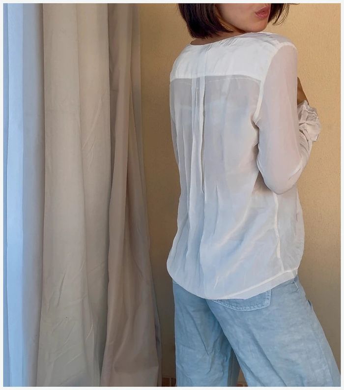 Blouse Zadig & Voltaire en soie blanche très bon état - photo numéro 2