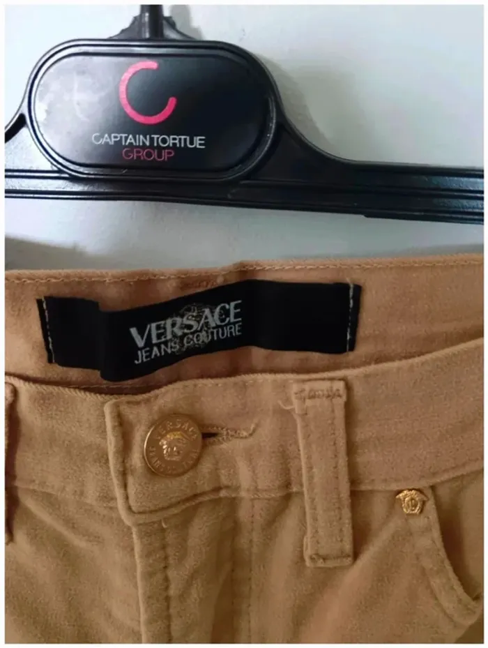 C4 pantalon beige Versace W30 - photo numéro 3