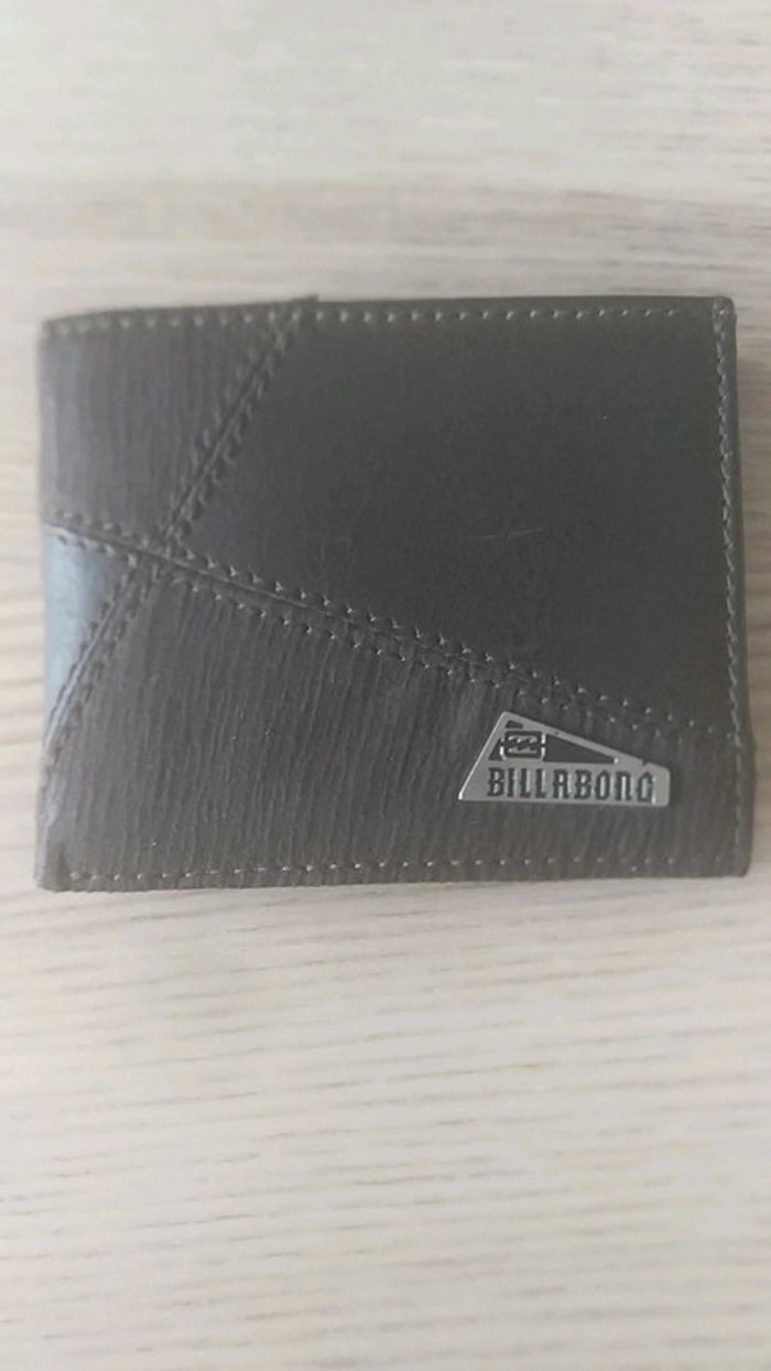 Portefeuille cuir billabong marron homme