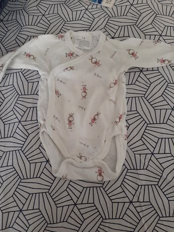 Body manche longue taille 1 mois