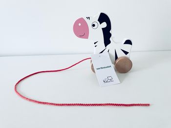 Zèbre en bois à tirer