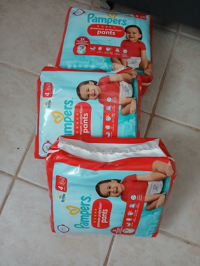 Lot 3 paquets pants premium protection T4 - photo numéro 2
