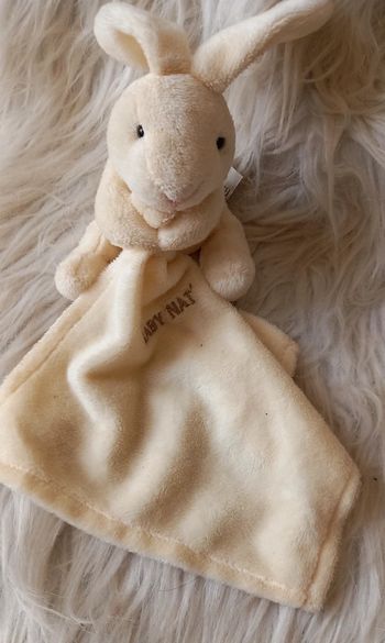 Doudou peluche lapin-crème- Baby Nat