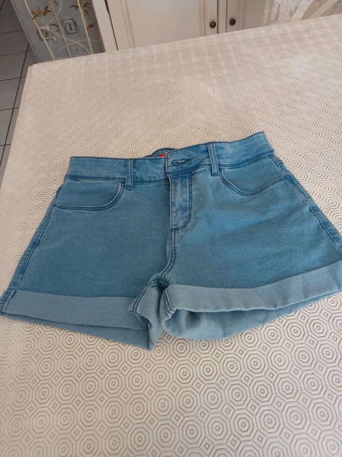 Short Tissaia taille 38 bleu - photo numéro 6
