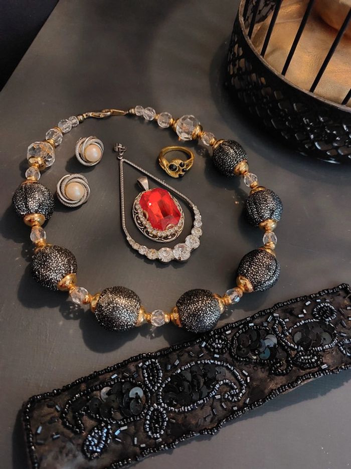 Lot de bijoux vintage gothique chic 🌿 - photo numéro 4