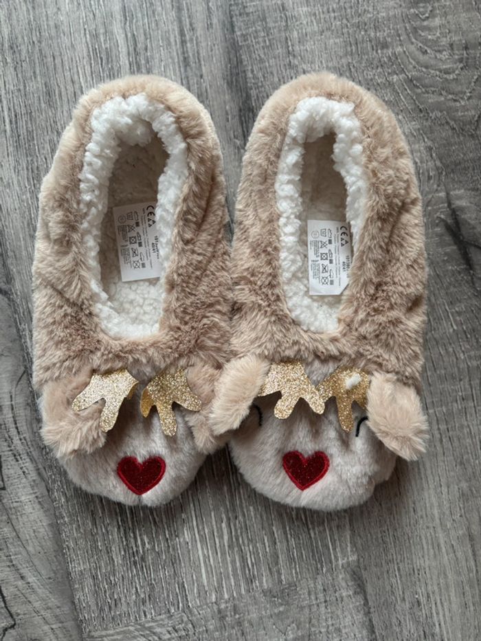 chaussons doux Petit renne