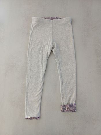 Legging réversible gris et violet 4 ans IKKS très bon état