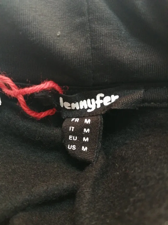 Sweat à capuche noir avec numéro manches et lien / jennyfer / (M) - photo numéro 9