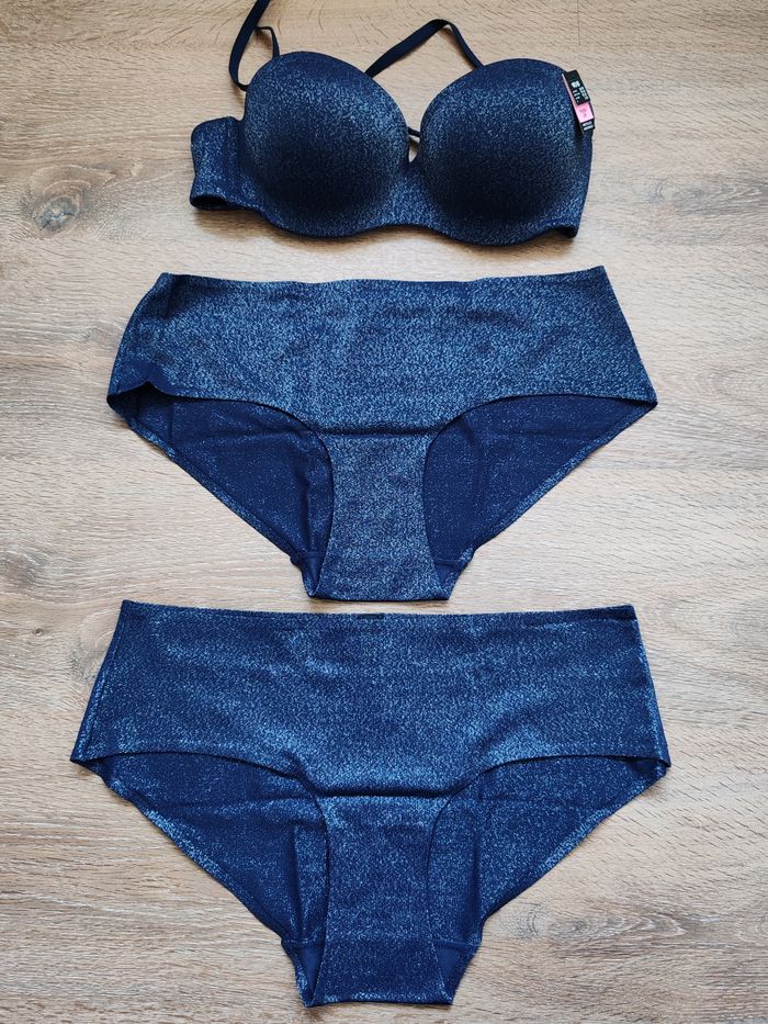 Ensemble Soutien Gorge Push Up + 2 Shortys Etam