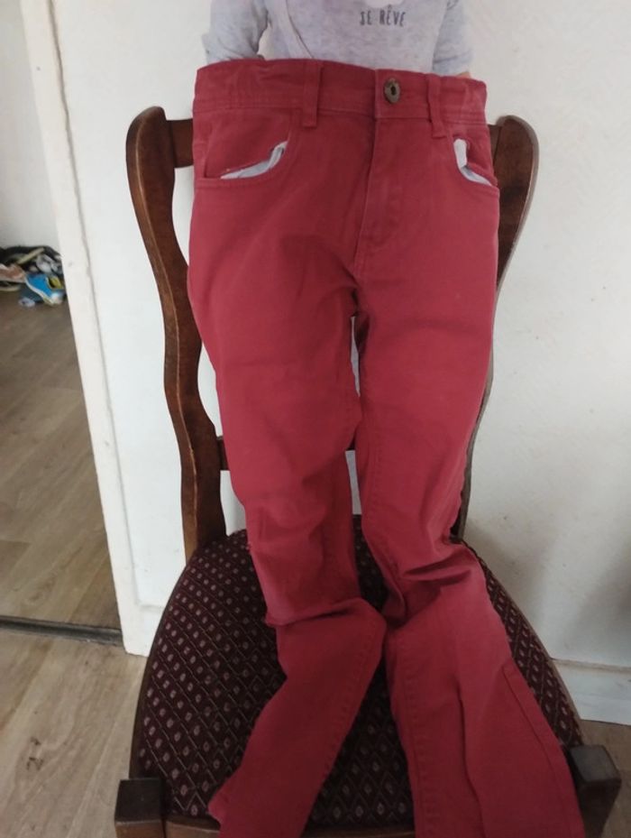 Jean rouge mixte - photo numéro 2