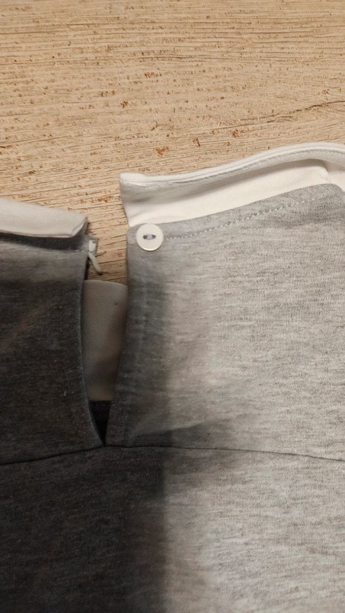 Pull gris clair à manches longues avec chemise blanche en dessous, Only, taille S - photo numéro 12