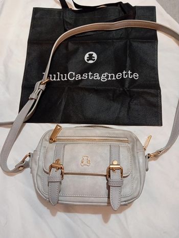 Sac Bandouillère Lulu Castagnette Gris Clair