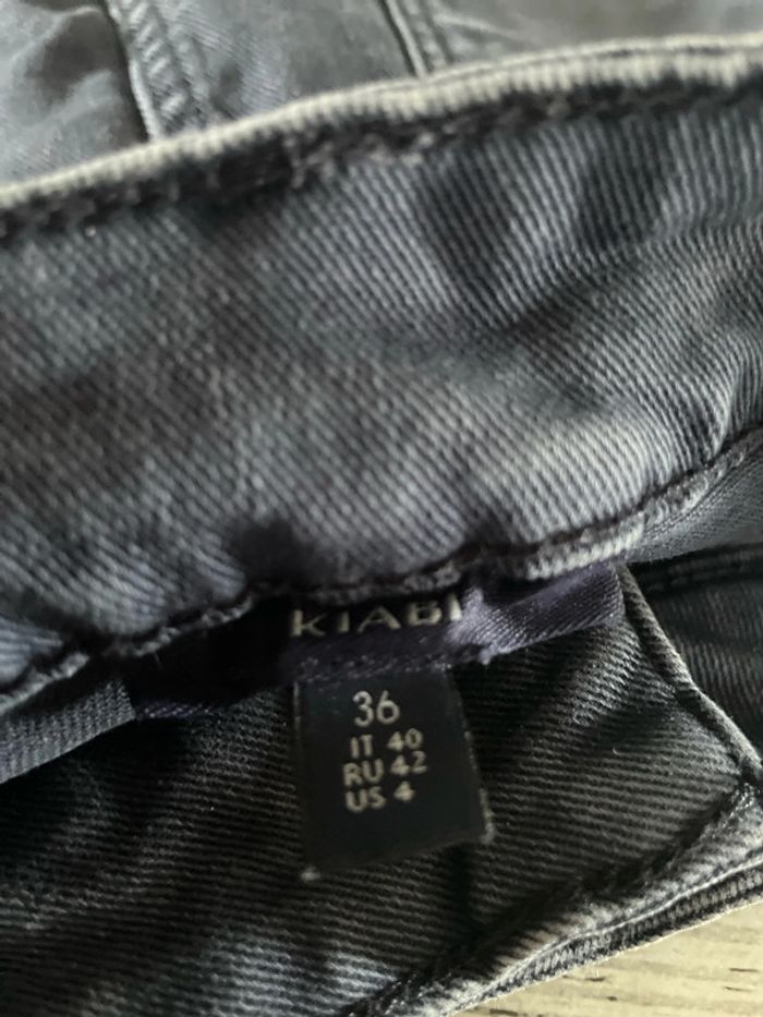 Jupe bleue jeans Kiabi Taille 36 - photo numéro 4