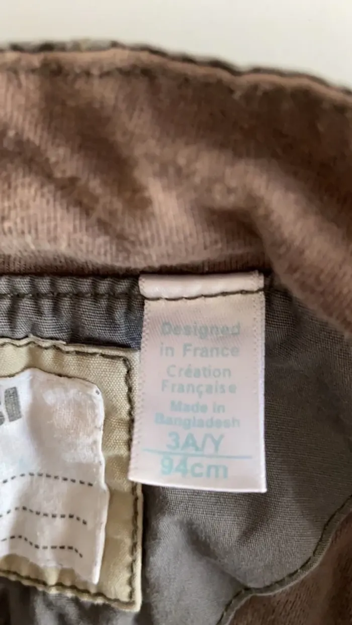 Veste taille 3 ans kaki - photo numéro 3
